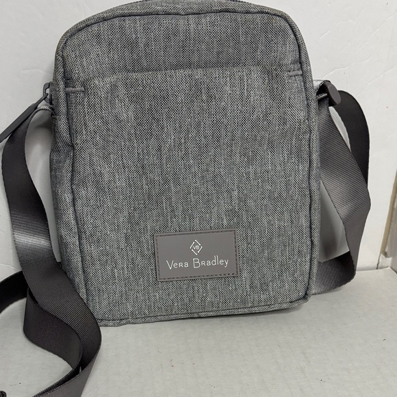 Vera Bradley Outlet Mini Hipster Crossbody bag in a heather gray polyester - Picture 1 of 3